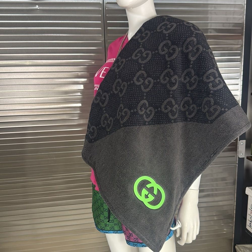 Gucci Gg Jumbo Jacquard Cotton Beach Towel Blanket